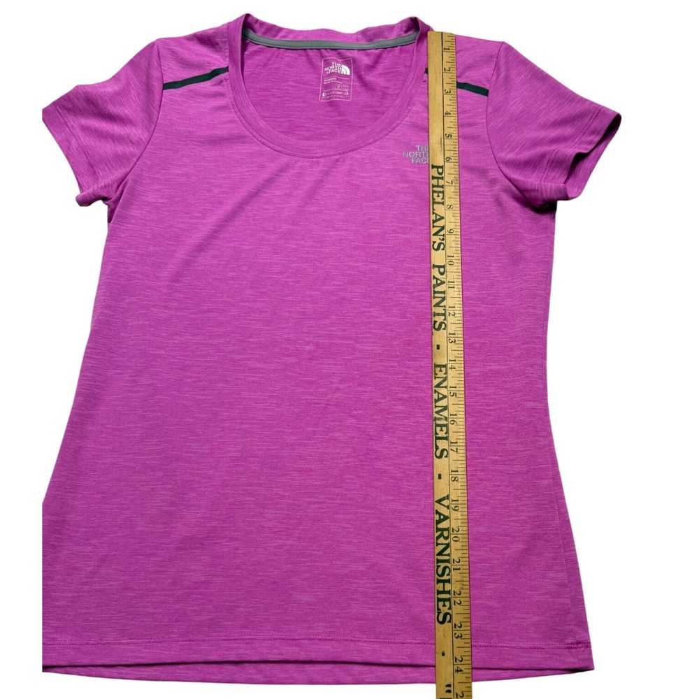 The North Face FlashDry-XD Active Tee Purple Heather Hiking Shirt Womens Medium - Picture 7 of 8